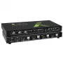 Techly 4x1 USB HDMI 4Kx2K IDATA KVM-HDMI4U KVM-Switch Schwarz