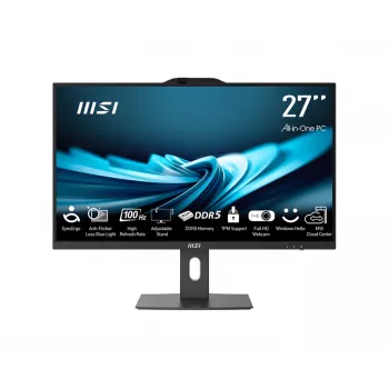 MSI Pro AP272P 14M-495EU Intel® Core™ i7 i7-14700 68,6 cm (27 Zoll) 1920 x 1080 Pixel All-in-One-PC 16 GB DDR5-SDRAM 1 TB SSD Windows 11 Pro Wi-Fi 6E (802.11ax) Schwarz