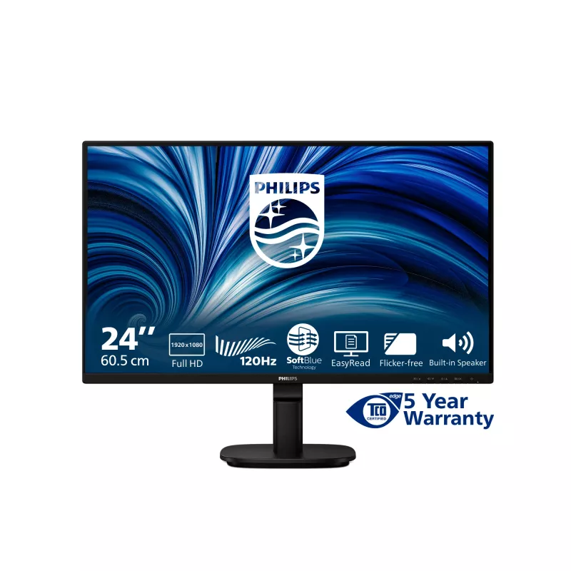 Philips 2000 series 24B2N2200/00 Computer-Monitor 60,5 cm (23,8 Zoll) 1920 x 1080 Pixel Full HD LCD Schwarz