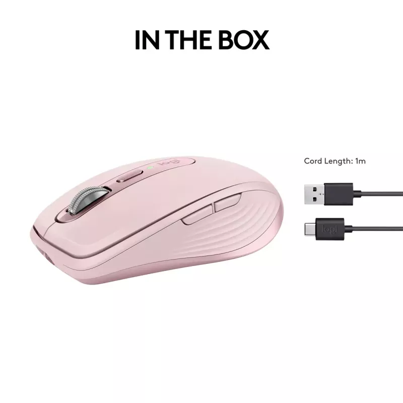 Maus Logitech MX 3S Pink USB Optisch