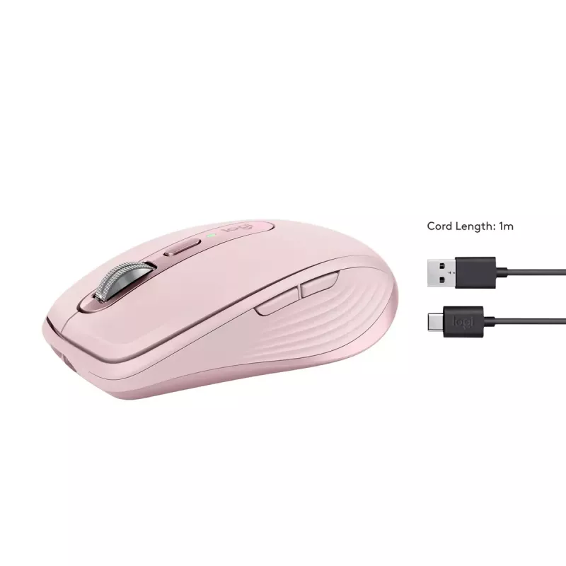 Maus Logitech MX 3S Pink USB Optisch