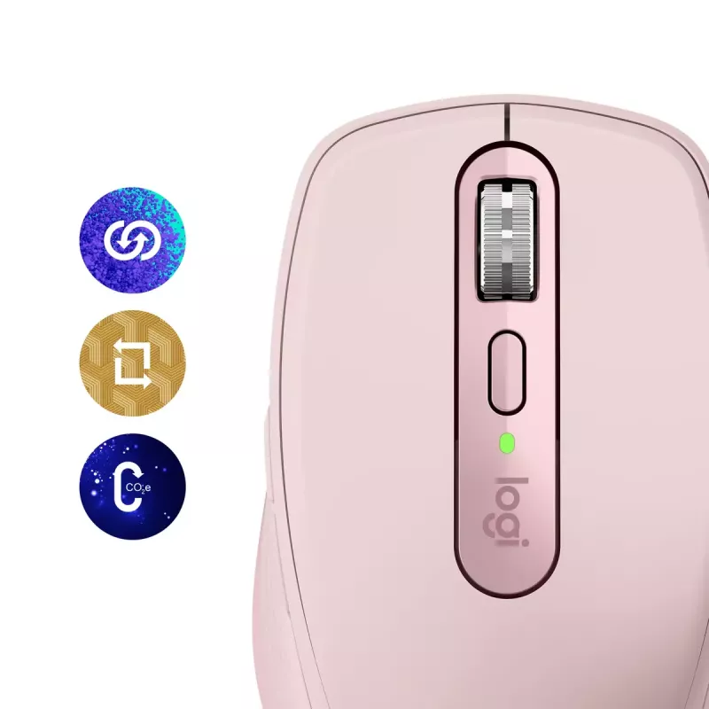 Maus Logitech MX 3S Pink USB Optisch