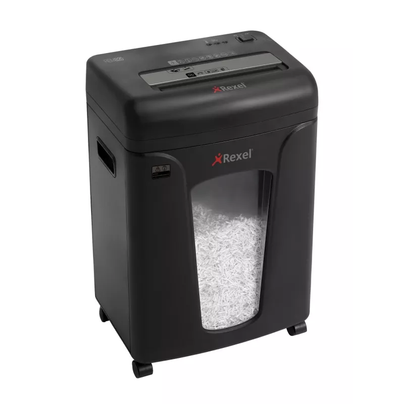Rexel Mercury REM820 Jam Free Shredder P5, Mikroschnitt, Arbeitsbreite 22,5 cm, Schnittgröße 1,9 x 15 mm, Auffangvolumen 21 L, 220 Blatt, 58 dB