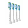 Philips Premium Plaque Defence HX9044/87 4er-Pack Bürstenköpfe, 4 St., Weiß, 3 Monate, Mittel, 62000 Bewegungen pro Minute, Philips