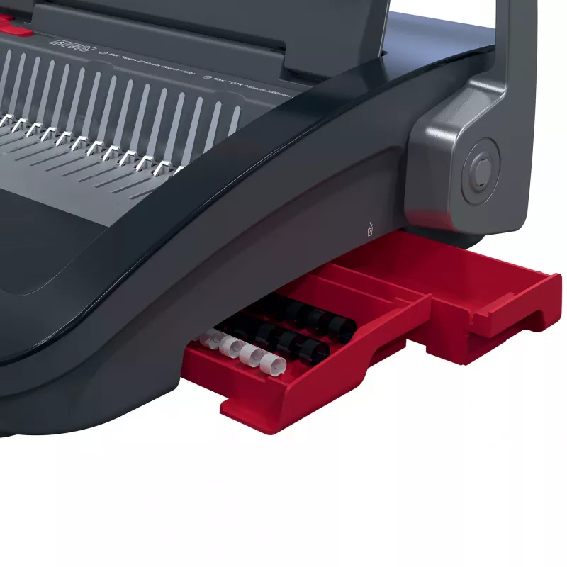 GBC CombBind® CB20 Manuelle Bindemaschine, Plastikbindung, Manuell, 240 Blatt, Schwarz, Rot