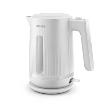 Philips 3000 Series Wasserkocher, 1,7 l, 2200 W, Weiß, Kunststoff, Überhitzungsschutz, kabellos