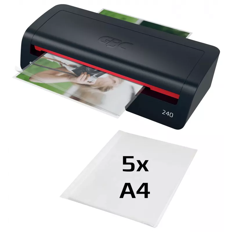 GBC 240 Home Office A4 Laminiergerät, 24 cm, Heißlaminiergerät, 2 Min., 400 mm/min, 0,5 mm, A4