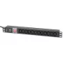 Techly Rack 19 Zoll PDU 12 VDE-Ausgänge mit C20-Stecker und Schalter