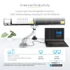 StarTech.com USB-C Dockingstation, Dual 4K 60Hz HDMI, kompatibel mit Macbook Pro (M1/M2/M3/M4) und Windows, USB-A/USB-C 10Gbps Hub, 100W Power Delivery, GbE, SD, 56cm Kabel