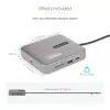 StarTech.com USB-C Dockingstation, Dual 4K 60Hz HDMI, kompatibel mit Macbook Pro (M1/M2/M3/M4) und Windows, USB-A/USB-C 10Gbps Hub, 100W Power Delivery, GbE, SD, 56cm Kabel