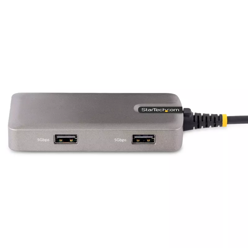StarTech.com USB-C-Multiport-Adapter – 4K 60Hz HDMI – HDR – 2-Port 5Gbps USB 3.0 Hub – 100W Power Delivery Pass-Through – GbE – Works with Chromebook zertifiziert – Windows/macOS