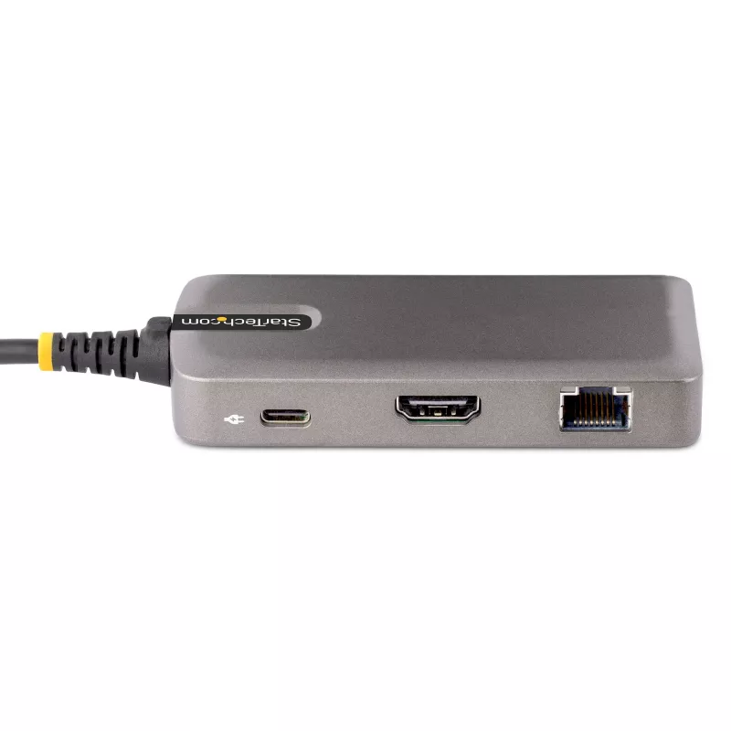 StarTech.com USB-C-Multiport-Adapter – 4K 60Hz HDMI – HDR – 2-Port 5Gbps USB 3.0 Hub – 100W Power Delivery Pass-Through – GbE – Works with Chromebook zertifiziert – Windows/macOS