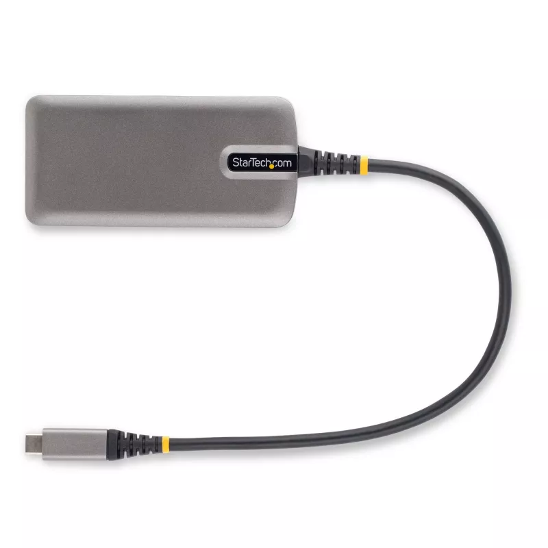 StarTech.com USB-C-Multiport-Adapter – 4K 60Hz HDMI – HDR – 2-Port 5Gbps USB 3.0 Hub – 100W Power Delivery Pass-Through – GbE – Works with Chromebook zertifiziert – Windows/macOS