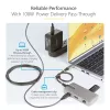 StarTech.com USB-C-Multiport-Adapter – 4K 60Hz HDMI – HDR – 2-Port 5Gbps USB 3.0 Hub – 100W Power Delivery Pass-Through – GbE – Works with Chromebook zertifiziert – Windows/macOS