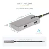 StarTech.com USB-C-Multiport-Adapter – 4K 60Hz HDMI – HDR – 2-Port 5Gbps USB 3.0 Hub – 100W Power Delivery Pass-Through – GbE – Works with Chromebook zertifiziert – Windows/macOS