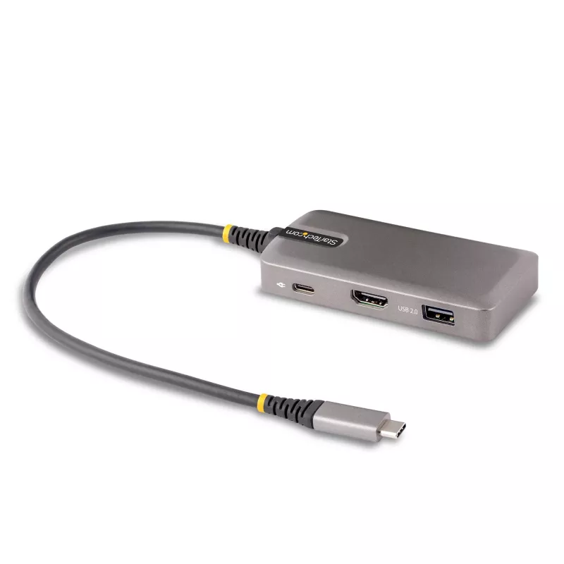 StarTech.com USB-C-Multiport-Adapter - 4K 60Hz HDMI mit HDR - 3-Port-USB-Hub - 100W Power Delivery Durchschleifung - Works With Chromebook zertifiziert - Windows/macOS/iPadOS/Android™