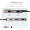 StarTech.com USB-C-Multiport-Adapter - 4K 60Hz HDMI mit HDR - 3-Port-USB-Hub - 100W Power Delivery Durchschleifung - Works With Chromebook zertifiziert - Windows/macOS/iPadOS/Android™