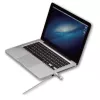 Techly Combination Notebook-Sicherheits-Zahlenschloss für Nano-Slot, 1,8 m, Zahlenschloss, Metall, Stahl, Silber
