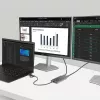 StarTech.com USB-C auf Dual-HDMI-Adapter – USB-C oder A auf 2x HDMI – 4K 60Hz – 100W Power Delivery Pass-Through – 30 cm (1ft) integriertes Kabel – USB-zu-HDMI Multi-Monitor-Konverter für Laptop – TAA