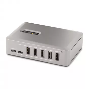 StarTech.com 10-Port USB-C Hub - 8x USB-A/2x USB-C - Self-Powered w/65W Power Supply - USB 3.1 10Gbps - Desktop/Laptop USB Hub w/USB-IF Certified 3ft Locking Kabel, USB C Hub