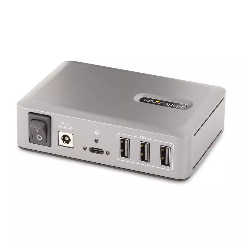 StarTech.com 10-Port USB-C Hub - 8x USB-A/2x USB-C - Self-Powered w/65W Power Supply - USB 3.1 10Gbps - Desktop/Laptop USB Hub w/USB-IF Certified 3ft Locking Kabel, USB C Hub