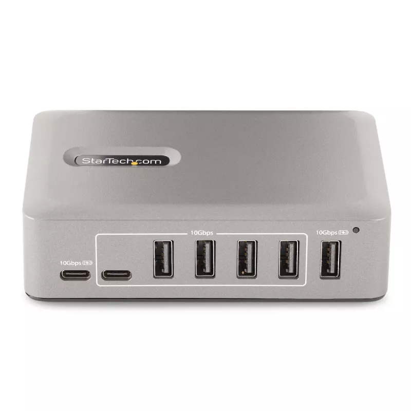 StarTech.com 10-Port USB-C Hub - 8x USB-A/2x USB-C - Self-Powered w/65W Power Supply - USB 3.1 10Gbps - Desktop/Laptop USB Hub w/USB-IF Certified 3ft Locking Kabel, USB C Hub