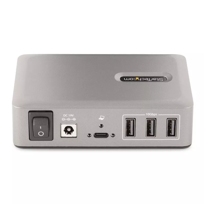 StarTech.com 10-Port USB-C Hub - 8x USB-A/2x USB-C - Self-Powered w/65W Power Supply - USB 3.1 10Gbps - Desktop/Laptop USB Hub w/USB-IF Certified 3ft Locking Kabel, USB C Hub