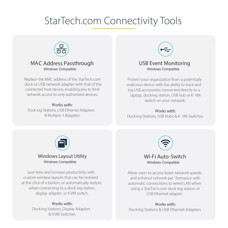 StarTech.com USB-C-Multiport-Adapter – 4K 60Hz HDMI-Video, 3-Port 5Gbit/s USB-A-Hub, 100W USB Power Delivery Durchschleifung/GbE/SD/MicroSD, 30cm Kabel, tragbare Laptop-Dockingstation