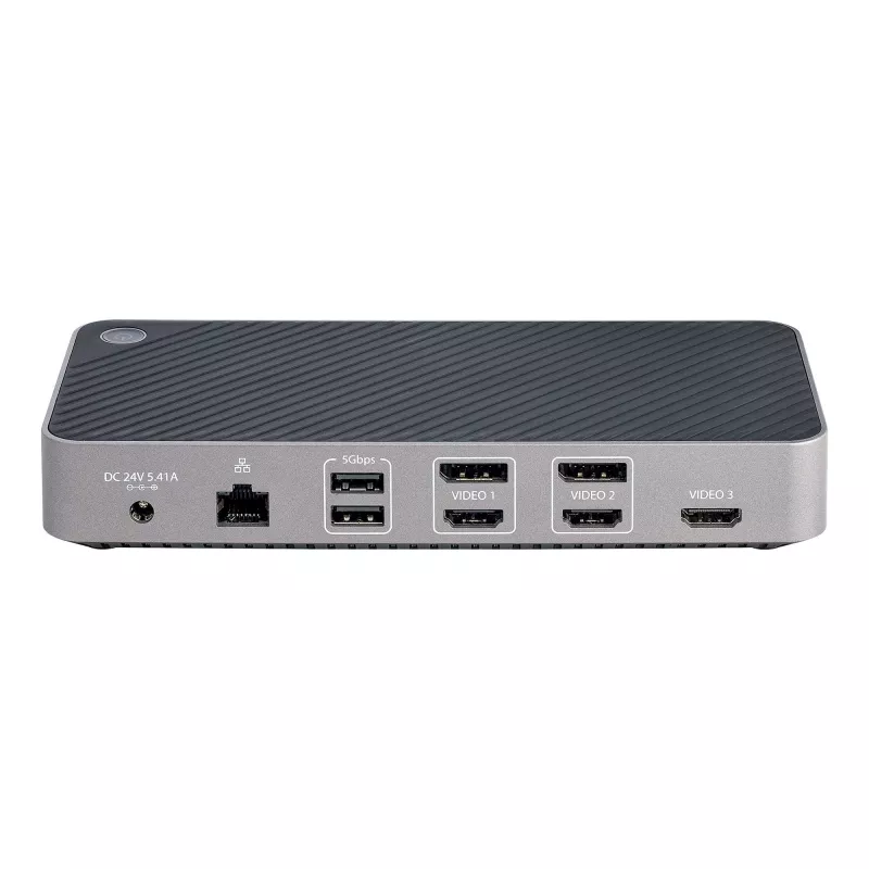 StarTech.com USB-C Triple Monitor Docking Station - HDMI/DP Triple 4k USB-C Dock - 5x USB Hub - GbE - 100W PD - Universal Multi Monitor Docking Station - Thunderbolt 3/4 Kompatibel