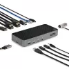 StarTech.com USB-C Triple Monitor Docking Station - HDMI/DP Triple 4k USB-C Dock - 5x USB Hub - GbE - 100W PD - Universal Multi Monitor Docking Station - Thunderbolt 3/4 Kompatibel