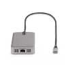 StarTech.com USB-C Triple Monitor Multiport Adapter, Dual 4K 60Hz + 4K 30Hz HDMI & DisplayPort, 3-Port USB 10Gbps Hub, 100W PD Pass-Through, GbE, Travel Dock, Windows & ChromeOS