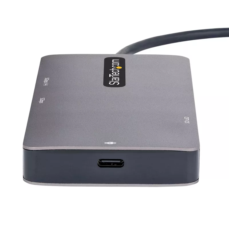 StarTech.com USB-C-Multiport-Adapter, Dual-HDMI-Video, 4K 60Hz, 2-fach 5 Gbit/s USB-A-Hub, 100 W Power Delivery Pass-Through/GbE/SD/MicroSD, 30 cm Kabel, Reise-Dock, Laptop-Dockingstation