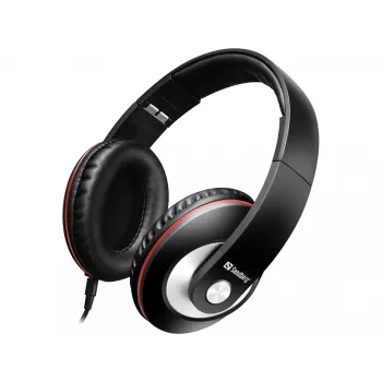 Sandberg Play'n Go Headset Schwarz, Kabelgebunden, Anrufe/Musik, 20 - 20000 Hz, 430 g, Headset, Schwarz