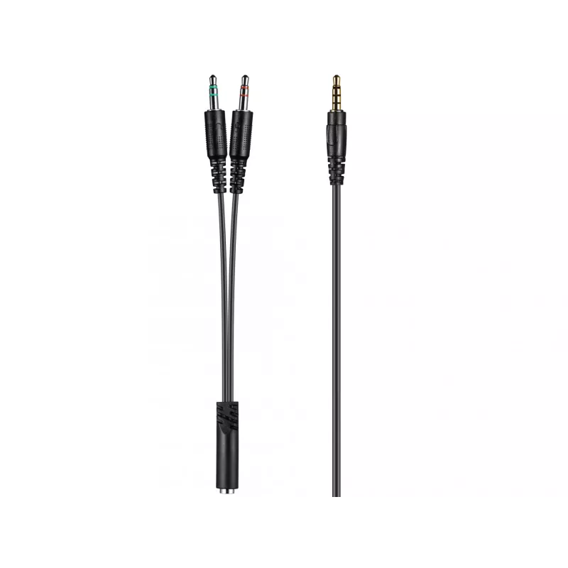 Sandberg MiniJack Chat Headset, Kabelgebunden, Anrufe/Musik, 20 - 20000 Hz, 180 g, Headset, Schwarz