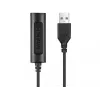 Sandberg 2in1 Office Headset Klinke+USB, Kabelgebunden, Büro/Callcenter, 20 - 20000 Hz, 110 g, Kopfhörer, Schwarz