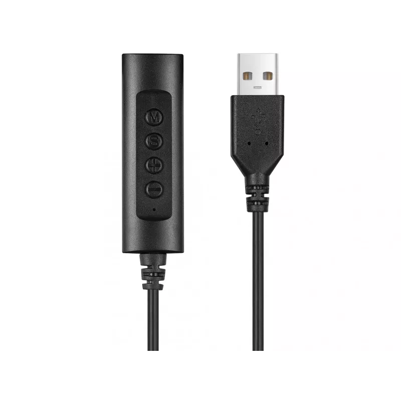 Sandberg 2in1 Office Headset Klinke+USB, Kabelgebunden, Büro/Callcenter, 20 - 20000 Hz, 110 g, Kopfhörer, Schwarz