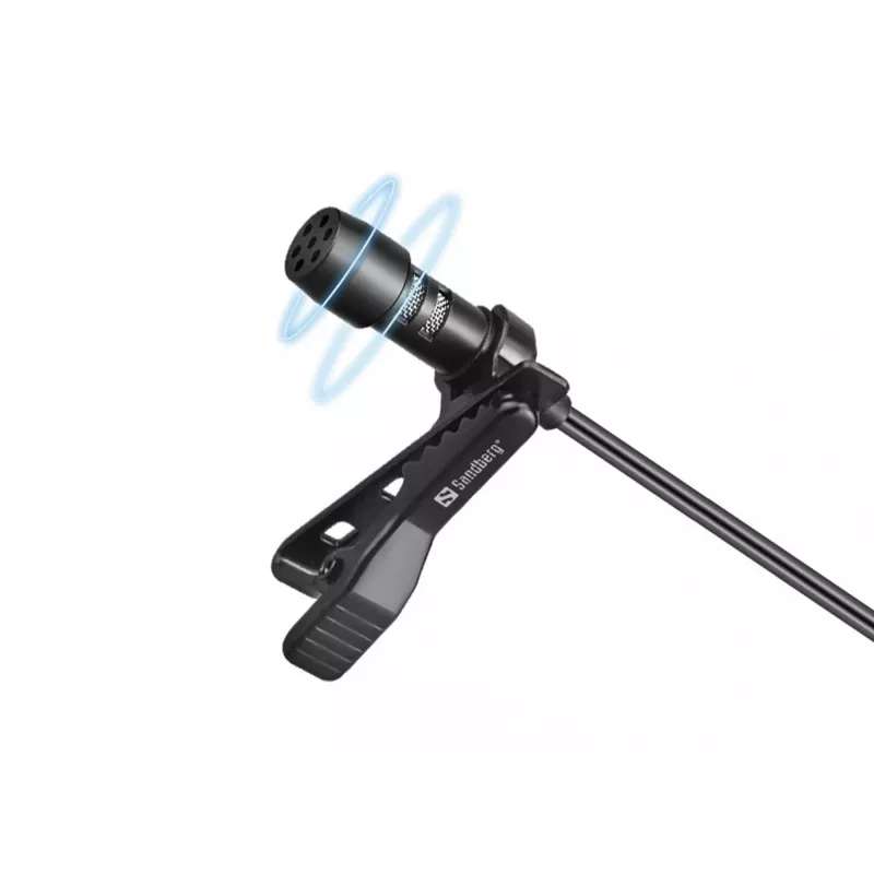 Sandberg Streamer USB Clip-Mikrofon, Lavalier-/Ansteckmikrofon, -38 dB, 50 - 18000 Hz, 16 Bit, 48 kHz, 84 dB