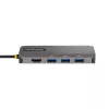 StarTech.com USB-C-Multiport-Adapter, 4K 60Hz HDMI-Video, 3-Port-5Gbps-USB-Hub, 100W Power Delivery Pass-Through, GbE, 30 cm Kabel, Mini-Reisedock, Laptop-Dockingstation