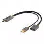 StarTech.com 30cm HDMI-zu-DisplayPort-Adapterkabel, Aktiver 4K 60Hz HDMI 2.0 zu DP 1.2 Konverter, HDR, USB-Bus-Stromversorgung, HDMI-Quelle zu DisplayPort-Monitor für Laptops/PCs