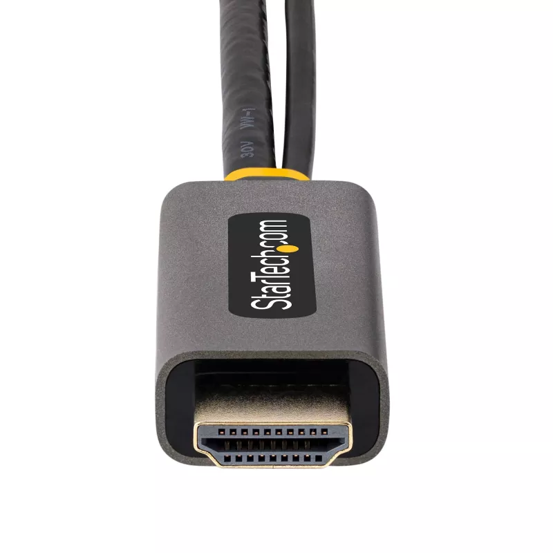 StarTech.com 30cm HDMI-zu-DisplayPort-Adapterkabel, Aktiver 4K 60Hz HDMI 2.0 zu DP 1.2 Konverter, HDR, USB-Bus-Stromversorgung, HDMI-Quelle zu DisplayPort-Monitor für Laptops/PCs