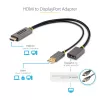 StarTech.com 30cm HDMI-zu-DisplayPort-Adapterkabel, Aktiver 4K 60Hz HDMI 2.0 zu DP 1.2 Konverter, HDR, USB-Bus-Stromversorgung, HDMI-Quelle zu DisplayPort-Monitor für Laptops/PCs