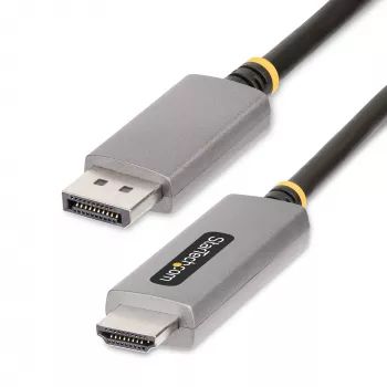 StarTech.com 2 m DisplayPort-auf-HDMI-Adapterkabel, 8K 60Hz, 4K 144Hz, HDR10, DP 1.4 auf HDMI 2.1 aktiver Videokonverter, DisplayPort-Desktop zu HDMI-Monitor, M/M - DisplayPort-auf-HDMI-Kabel