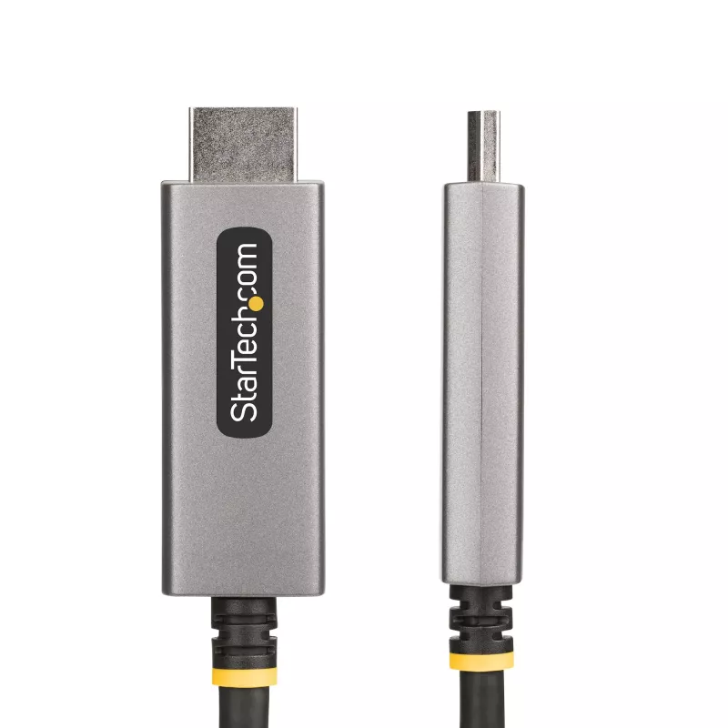 StarTech.com 2 m DisplayPort-auf-HDMI-Adapterkabel, 8K 60Hz, 4K 144Hz, HDR10, DP 1.4 auf HDMI 2.1 aktiver Videokonverter, DisplayPort-Desktop zu HDMI-Monitor, M/M - DisplayPort-auf-HDMI-Kabel