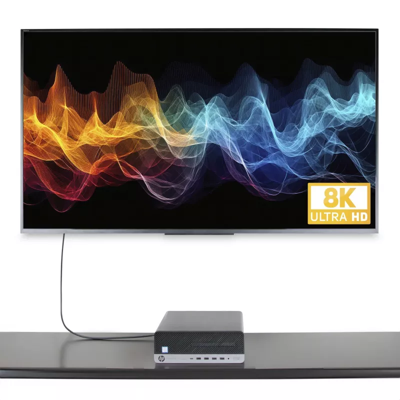 StarTech.com 2 m DisplayPort-auf-HDMI-Adapterkabel, 8K 60Hz, 4K 144Hz, HDR10, DP 1.4 auf HDMI 2.1 aktiver Videokonverter, DisplayPort-Desktop zu HDMI-Monitor, M/M - DisplayPort-auf-HDMI-Kabel