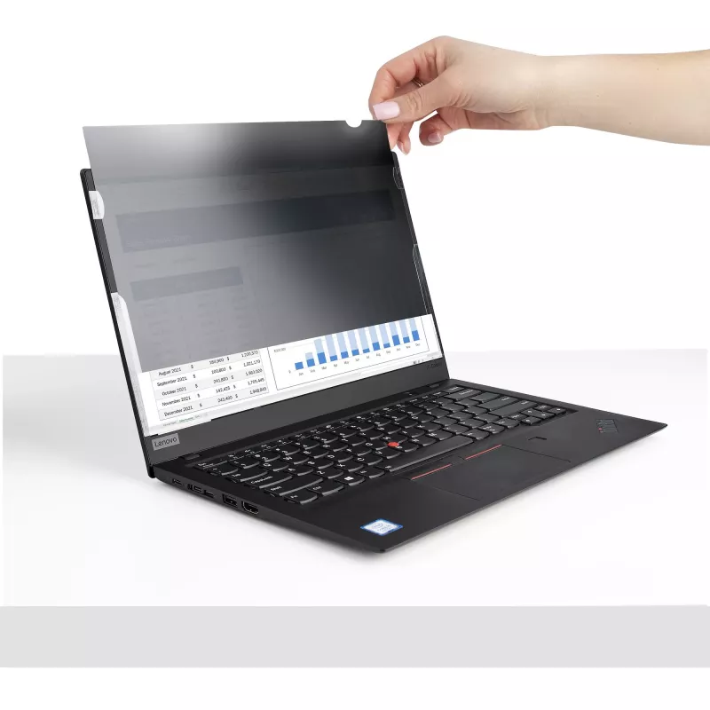 StarTech.com 33,8 cm (13,3 inch) Laptop-Blickschutzfilter – blendfreier Sichtschutz für Breitbild-Displays (16:9) – Laptop-Display-Schutzfolie mit 51 % Blaulichtreduzierung – beidseitig matte/glänzende Seite