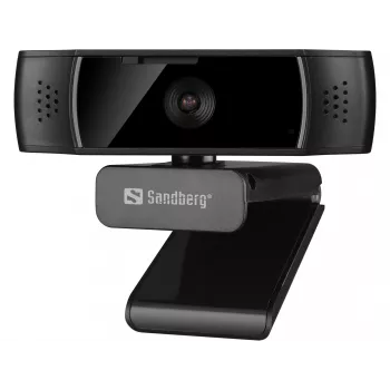 Sandberg USB Webcam Autofocus DualMic, 2,07 MP, 1920 x 1080 Pixel, Full HD, 30 fps, 70°, 70°