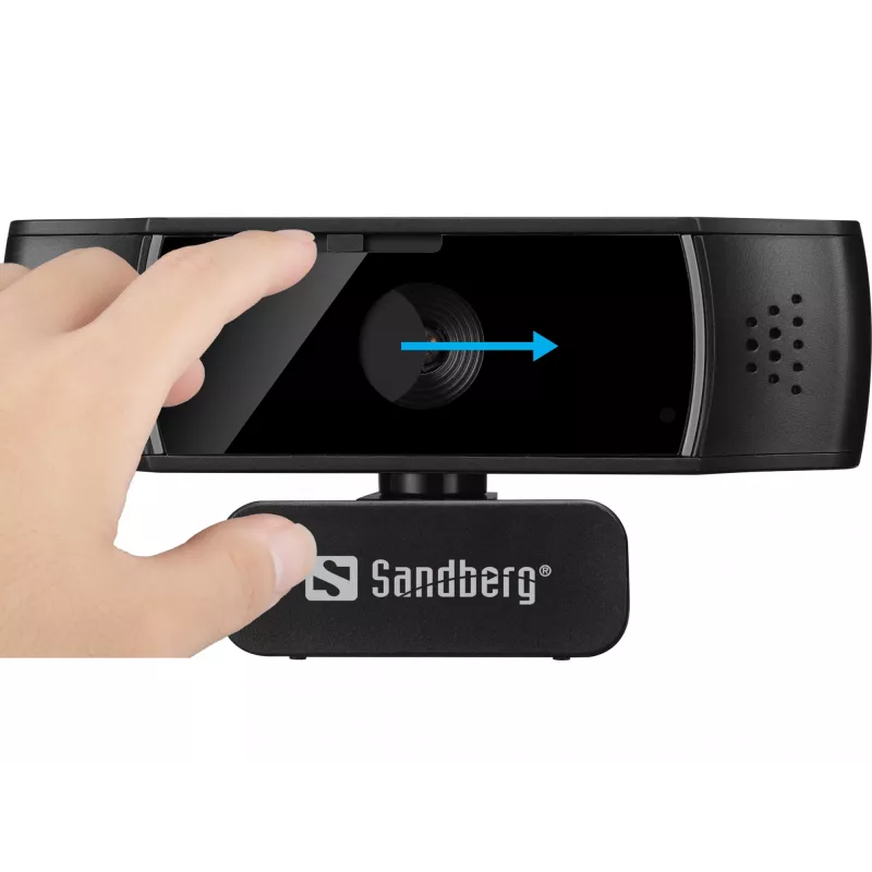 Sandberg USB Webcam Autofocus DualMic, 2,07 MP, 1920 x 1080 Pixel, Full HD, 30 fps, 70°, 70°