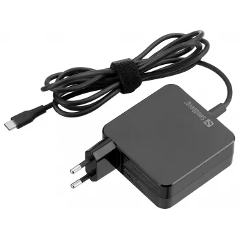 Sandberg USB-C AC Ladegerät PD65W EU 2M, Innenbereich, AC, 20 V, 1 m, Schwarz