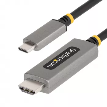 StarTech.com 6ft (2m) USB-C zu HDMI Adapterkabel, 8K 60Hz, 4K 144Hz, HDR10, USB Typ-C zu HDMI 2.1 Videokonverterkabel, USB-C DP Alt Mode/USB4/Thunderbolt 3/4 kompatibel – USB-C Laptop an HDMI Monitor