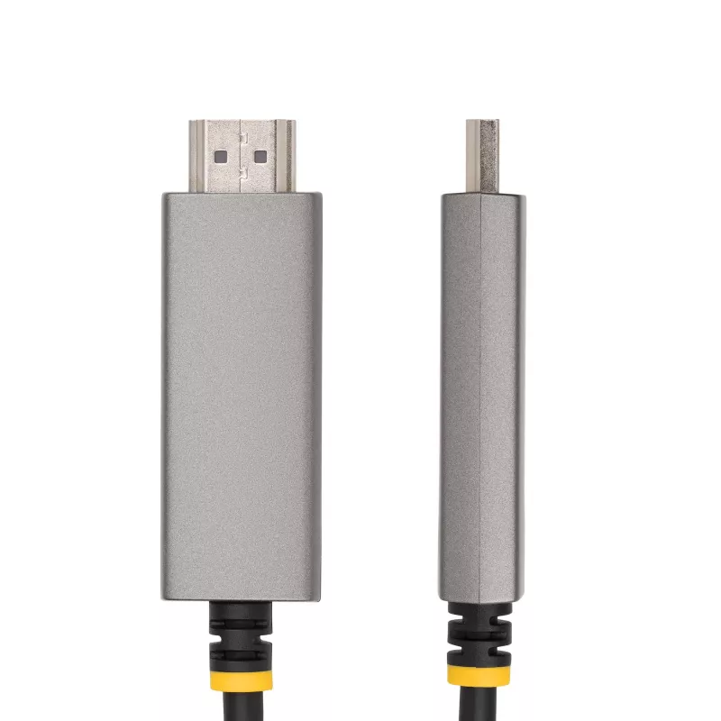 StarTech.com 6ft (2m) USB-C zu HDMI Adapterkabel, 8K 60Hz, 4K 144Hz, HDR10, USB Typ-C zu HDMI 2.1 Videokonverterkabel, USB-C DP Alt Mode/USB4/Thunderbolt 3/4 kompatibel – USB-C Laptop an HDMI Monitor
